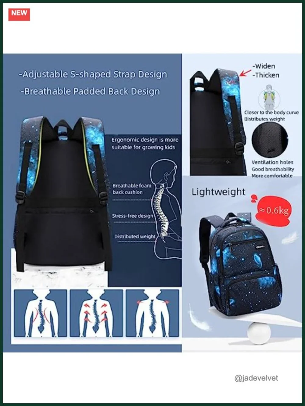 Kids Backpack for Boys Girls Elementary Daypack Lightweight Water Resistant